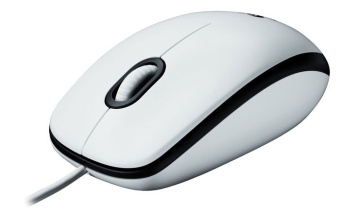 Мышь Logitech M100 белый оптическая (1000dpi) USB1.1 (2but)