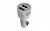 MAXVI CCM-212 Plus M white 2.1A, 2 USB, цвет: белый, подсветка: синяя