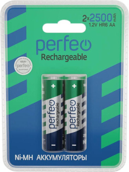 PERFEO (PF_C3321) AA2500MAH/2BL Аккумулятор Пластик
