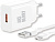 AKSBERRY (6972969383071) T42 QC3.0 + кабель MicroUSB, белый