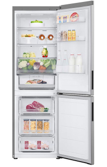 Холодильник  LG GC-B459ANMW  серебристый