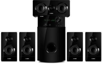 Колонки Sven HT-210 5.1 черный 125Вт