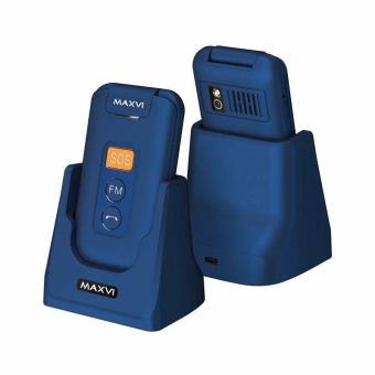 Мобильный телефон Maxvi E5 up blue голубой