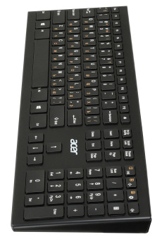 Клавиатура Acer OKR010 черный USB беспроводная slim Multimedia