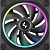 Вентилятор Deepcool FL12 черный 120х120x25мм LED 500-2150rpm 4pin (R-FL12-BKAPN1-G)