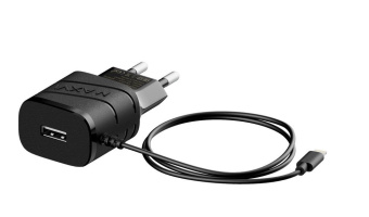 MAXVI TCM-101LB 1A, Lightning, 1xUSB, цвет: черный