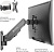 Кронштейн для телевизора Onkron G120 черный 13"-34" макс.8кг настенный поворот и наклон верт.перемещ.