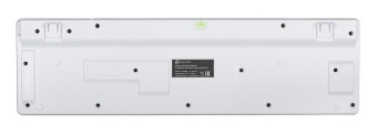 Клавиатура Оклик 420MRL белый USB slim Multimedia LED