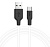 HOCO X21 "Silicone" USB-Type-C 2.4A 1M белый/черный