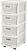 KEEPLEX KL379622048 Ajur с корзинами на колесиках четырехсекционный компакт 37х30х69см белое облако