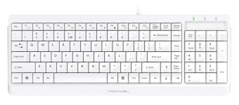 Клавиатура A4Tech Fstyler FK15 белый USB (FK15 WHITE)