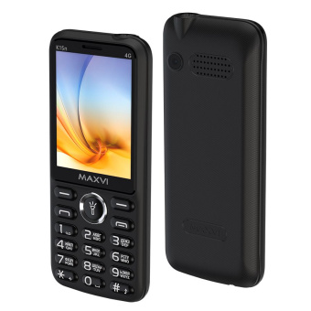 Мобильный телефон Maxvi K15n 4G Black черный