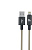 AKSBERRY (6900295500015) X163 Nylon silk USB-A ? Lightning, бежевый