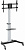 Кронштейн для телевизора Ultramounts UM 307B черный/белый 37"-86" макс.50кг напольный мобильный