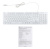 Клавиатура Оклик 420MRL белый USB slim Multimedia LED