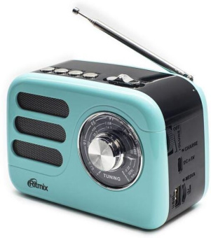 Радиоприемник Ritmix RPR-033 AZURE лазурный
