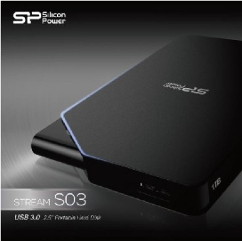 SILICON POWER 1TB STREAM S03 USB3.0  черный