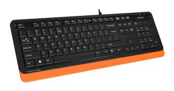 Клавиатура A4Tech Fstyler FK10 черный/оранжевый USB
