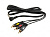 REXANT ШНУР СТЕРЕО 3,5 ММ 4C - 3 RCA, ДЛИНА 1,5 МEТРА (GOLD) 17-4412