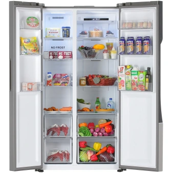 Холодильник Haier HRF-535DM7RU серебристый 