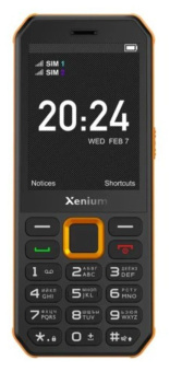Мобильный телефон Xenium X300 черный/оранжевый