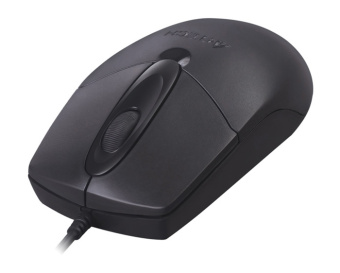 Мышь A4Tech OP-720 черный оптическая (1000dpi) USB (3but)
